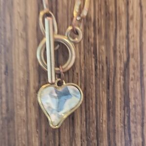 Gold Heart Pendant Necklace
